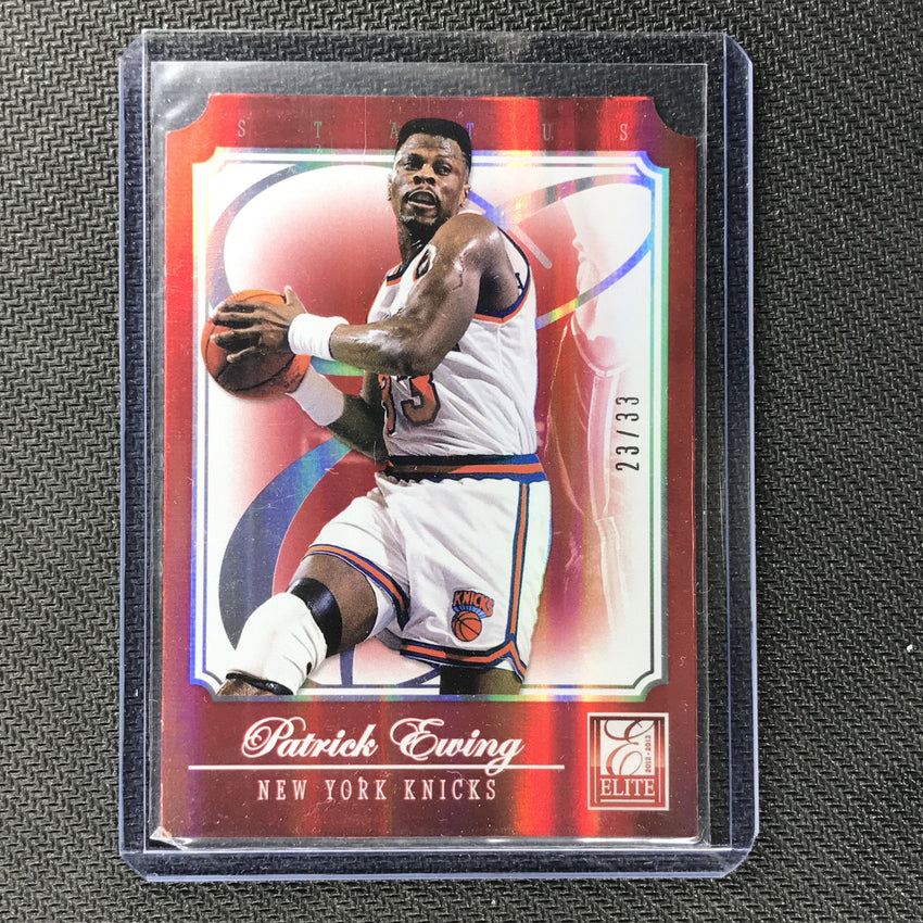 2012-13 Elite PATRICK EWING Diecut Red 23/33-Cherry Collectables
