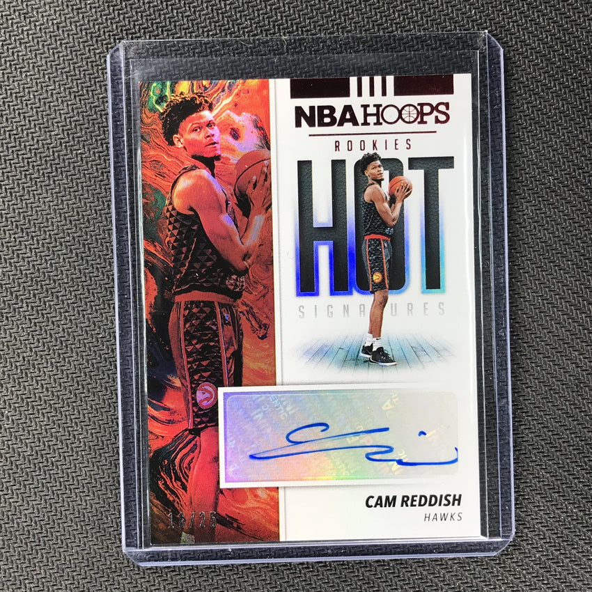 2019-20 Hoops CAM REDDISH Hot Signatures Rookie Red Auto 16/25-Cherry Collectables