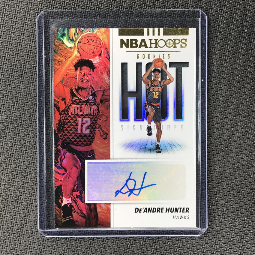 2019-20 Hoops DE'ANDRE HUNTER Hot Signatures Rookie Auto - 1-Cherry Collectables