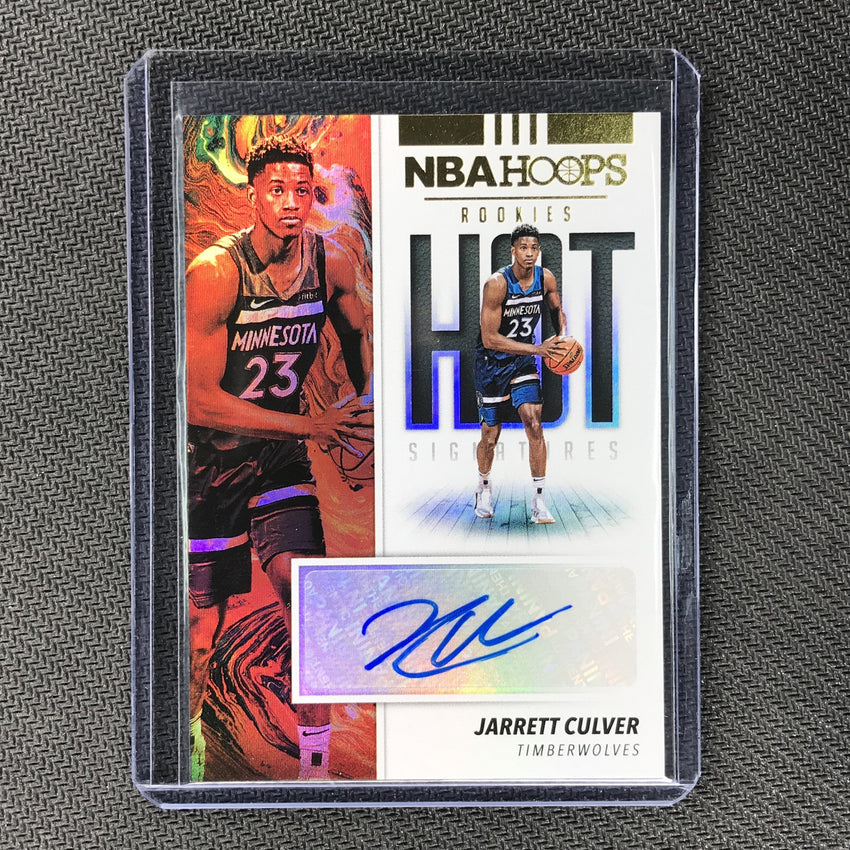 2019-20 Hoops JARRETT CULVER Hot Signatures Rookie Auto - 2-Cherry Collectables