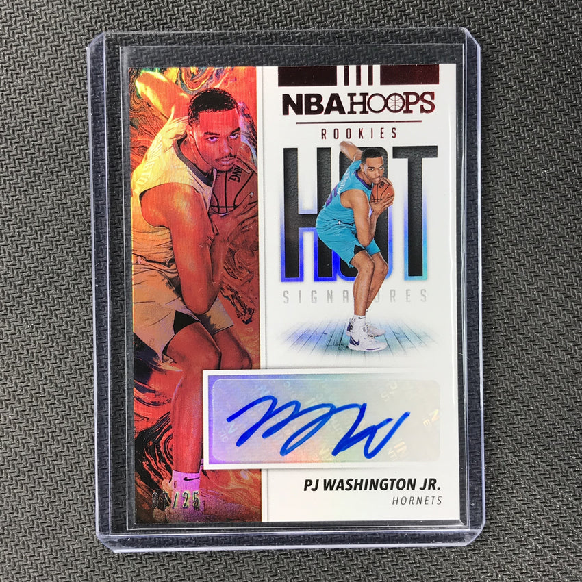 2019-20 Hoops PJ WASHINGTON Hot Signatures Rookie Red Auto 7/25-Cherry Collectables