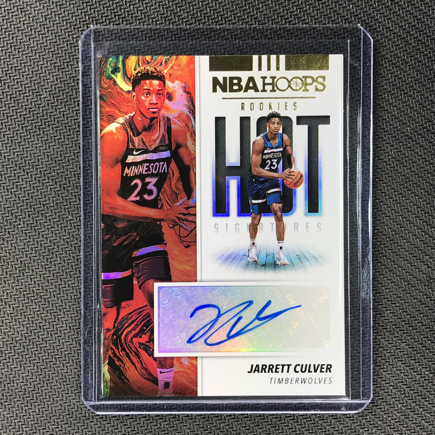 2019-20 Hoops JARRETT CULVER Hot Signatures Rookie Auto - 1-Cherry Collectables