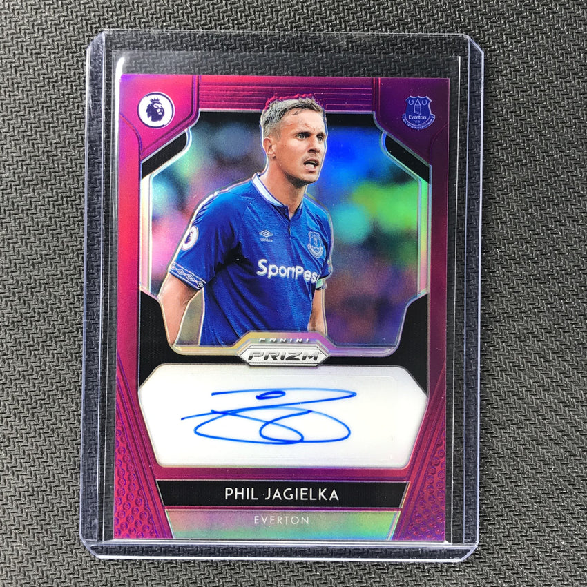 2019-20 Prizm EPL PHIL JAGIELKA Purple Prizm Auto 27/99-Cherry Collectables