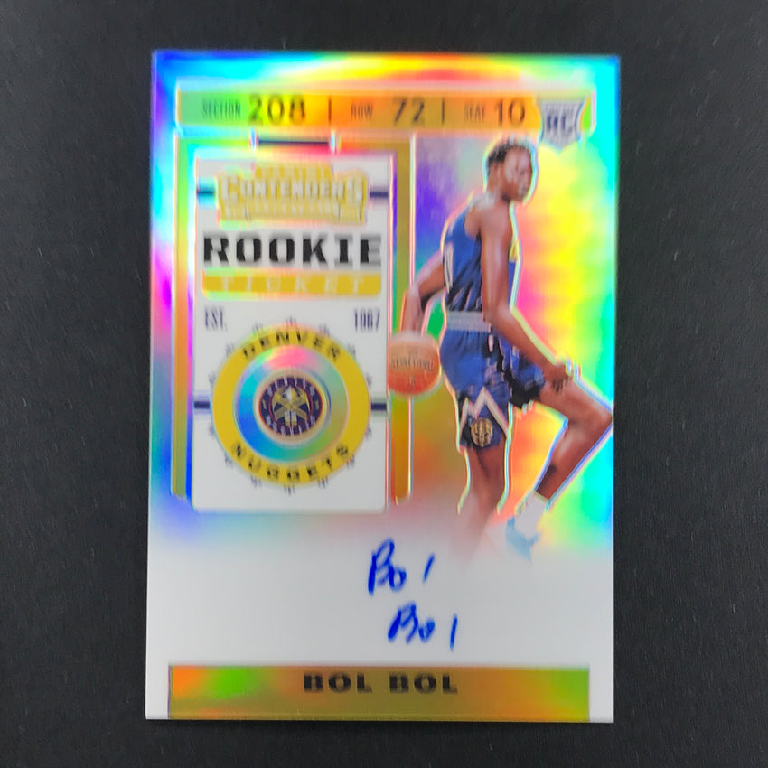 2019-20 Contenders BOL BOL Rookie Ticket Silver Premium Auto #112