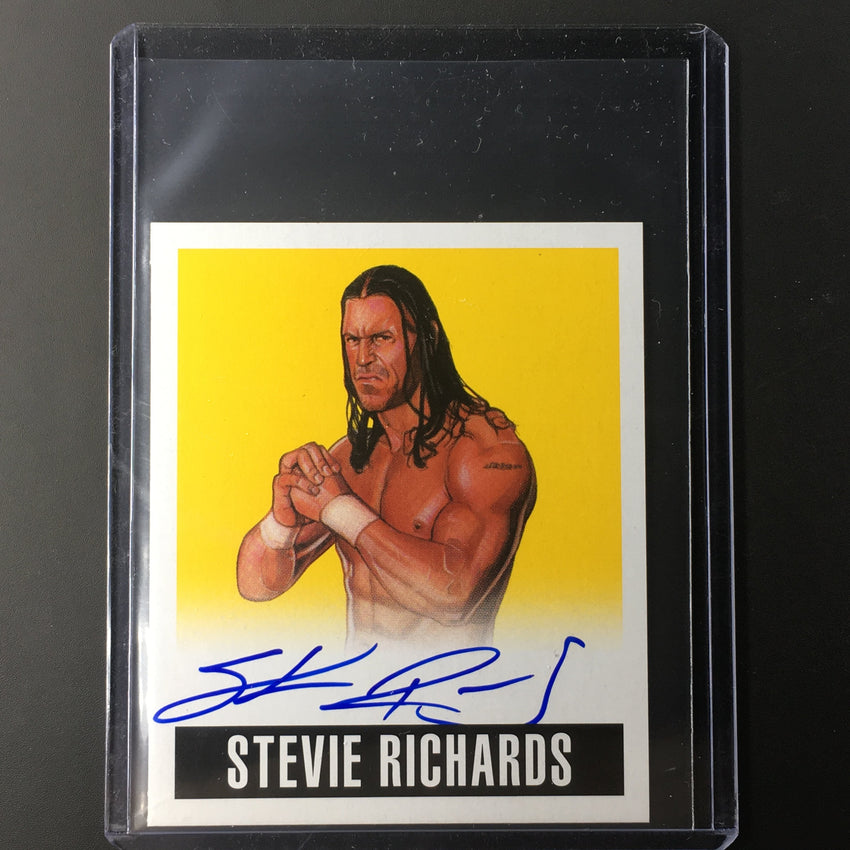 2018 Leaf Legends Of Wrestling STEVIE RICHARDS Gold Auto 73/99-Cherry Collectables