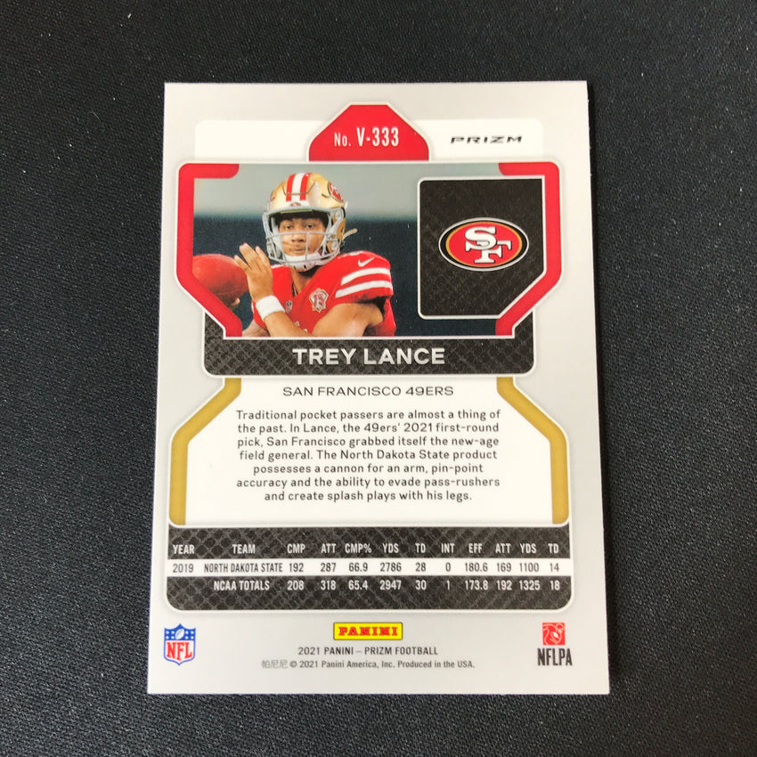 2021 Prizm Trey Lance Rookie Variation No Huddle Silver Disco No 333