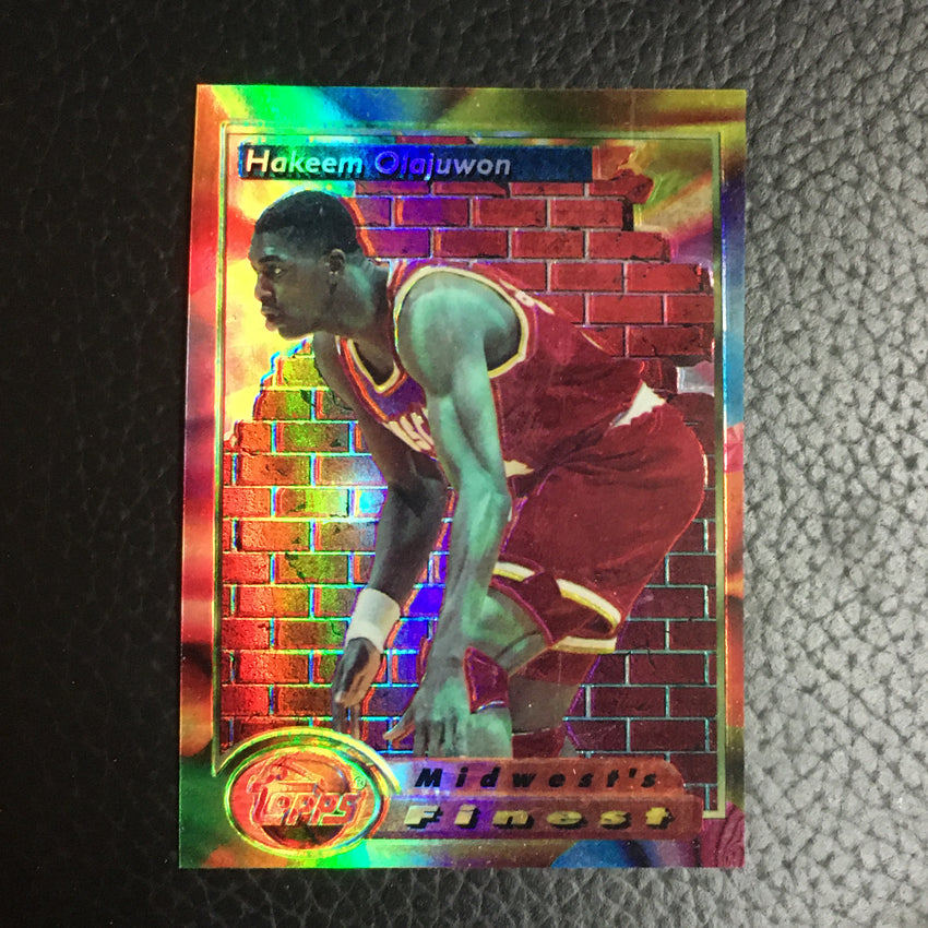 1993-94 Topps Finest HAKEEM OLAJUWON Refractor #115-Cherry Collectables