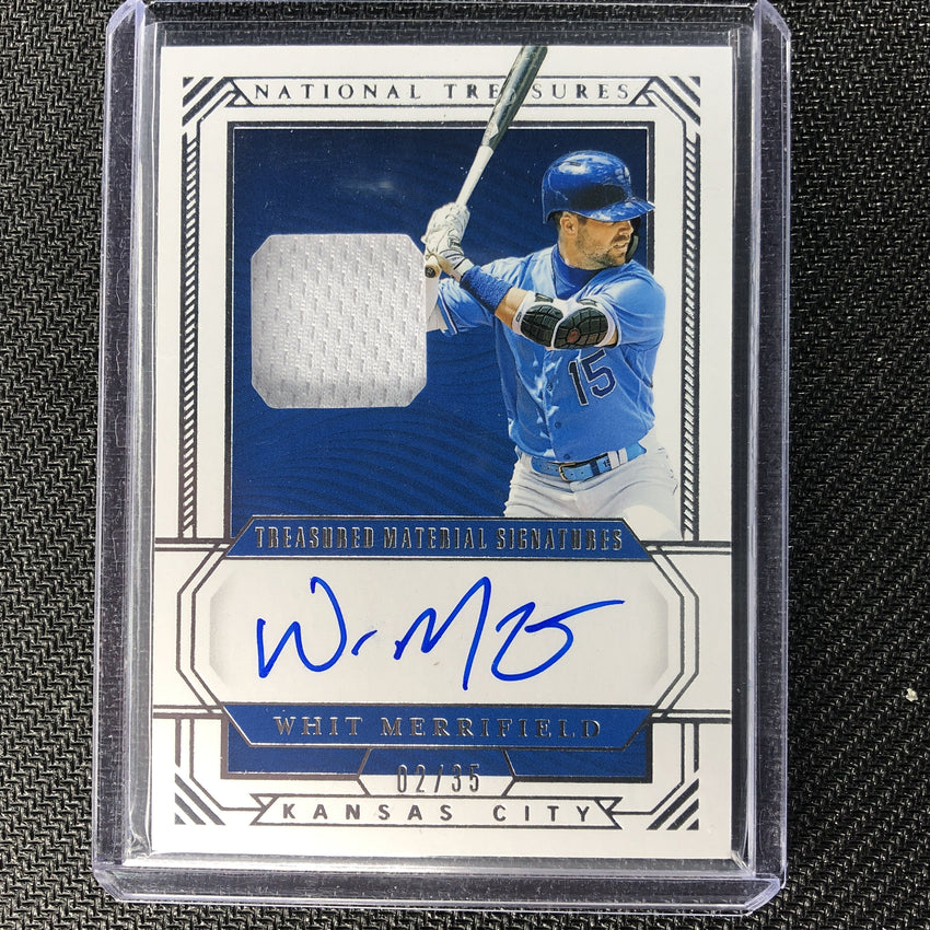 2019 National Treasures WHIT MERRIFIELD Treasured Patch Auto 2/35-Cherry Collectables