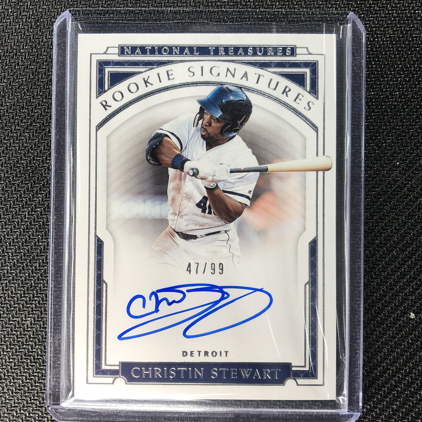 2019 National Treasures CHRISTIN STEWART Rookie Signatures 47/99-Cherry Collectables