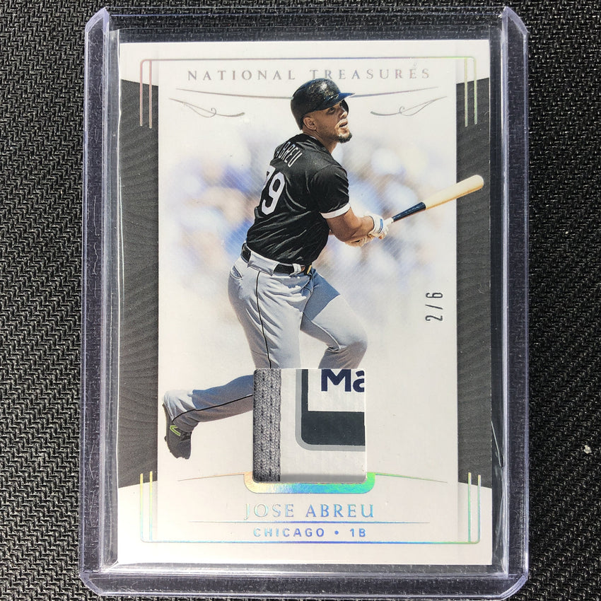 2019 National Treasures JOSE ABREU Game Used Tag 2/6-Cherry Collectables
