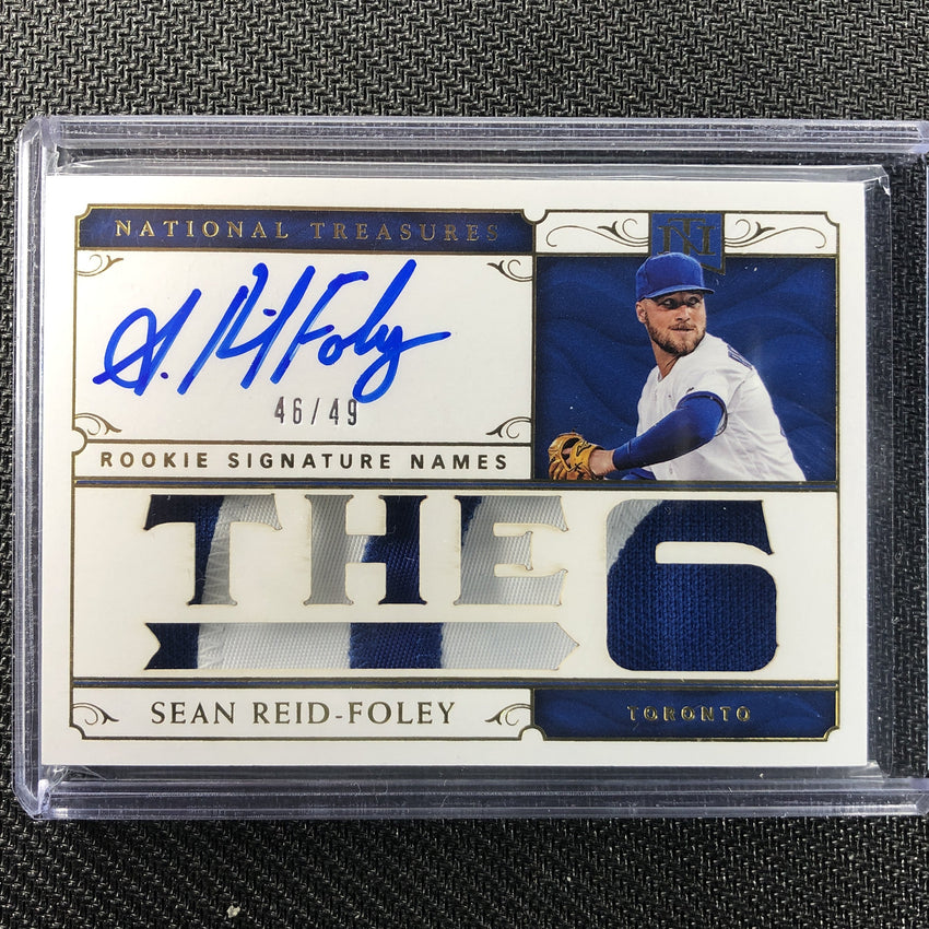 2019 National Treasures SEAN REID-FOLEY Rookie Signature Names 46/49-Cherry Collectables