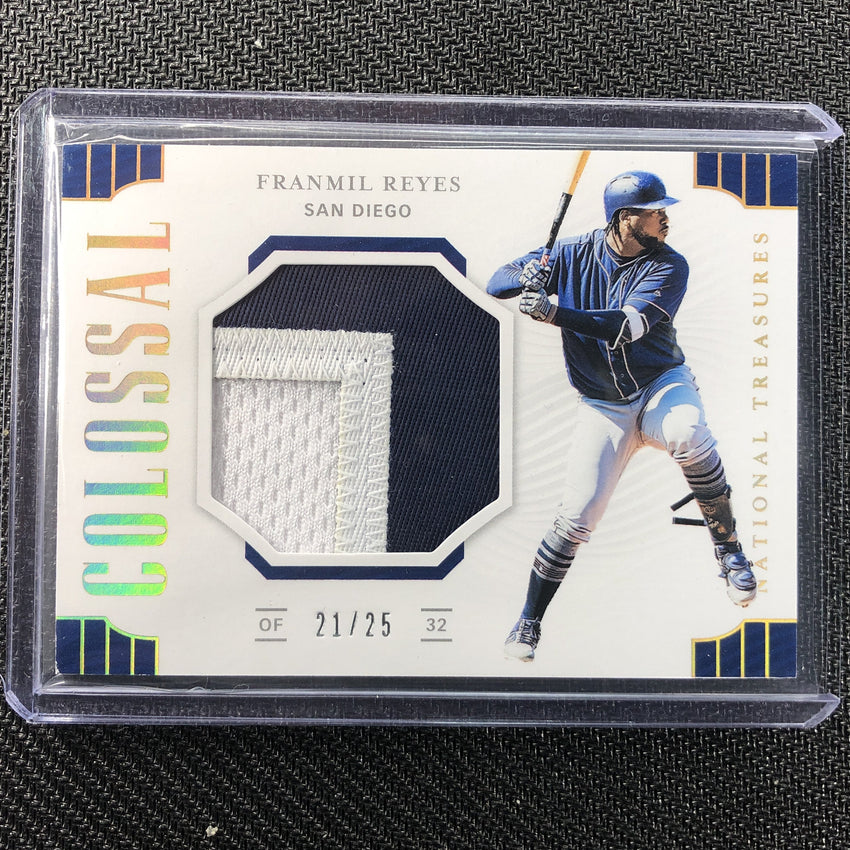 2019 National Treasures FRANMIL REYES Jumbo Relic Patch 21/25-Cherry Collectables