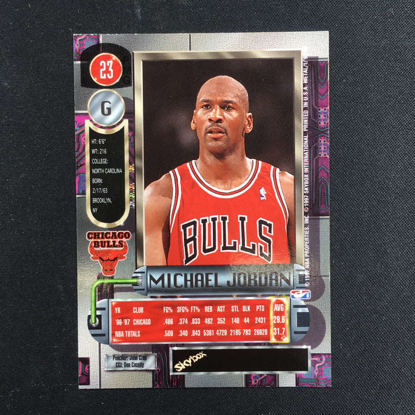 1997-98 Metal Universe MICHAEL JORDAN #23 (F)-Cherry Collectables