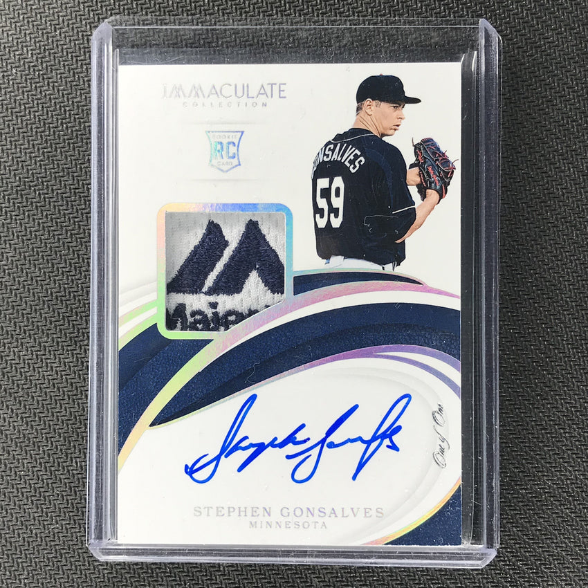 2019 Immaculate STEPHEN GONSALVES Rookie Patch Auto 1/1-Cherry Collectables