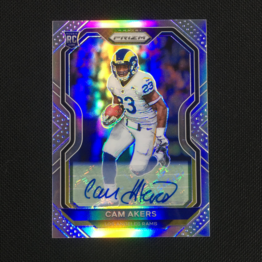 2020 Prizm Football CAM AKERS Rookie Auto Silver Prizm #376 (B)-Cherry Collectables