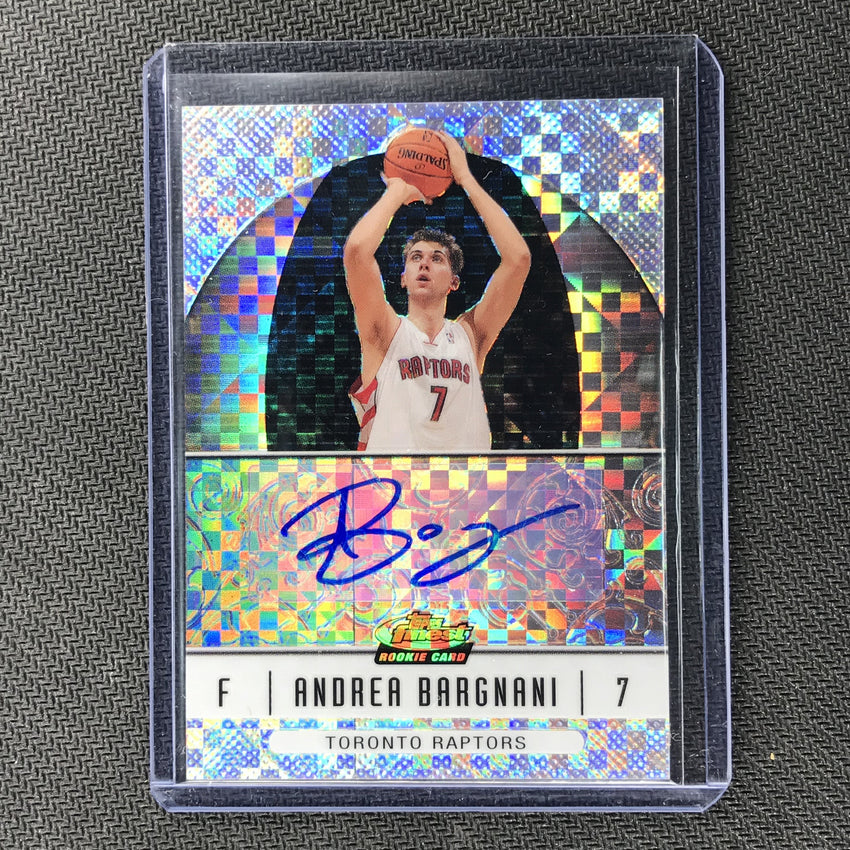 2006-07 Topps Finest ANDREA BARGNANI Rookie Refractor 4/25-Cherry Collectables