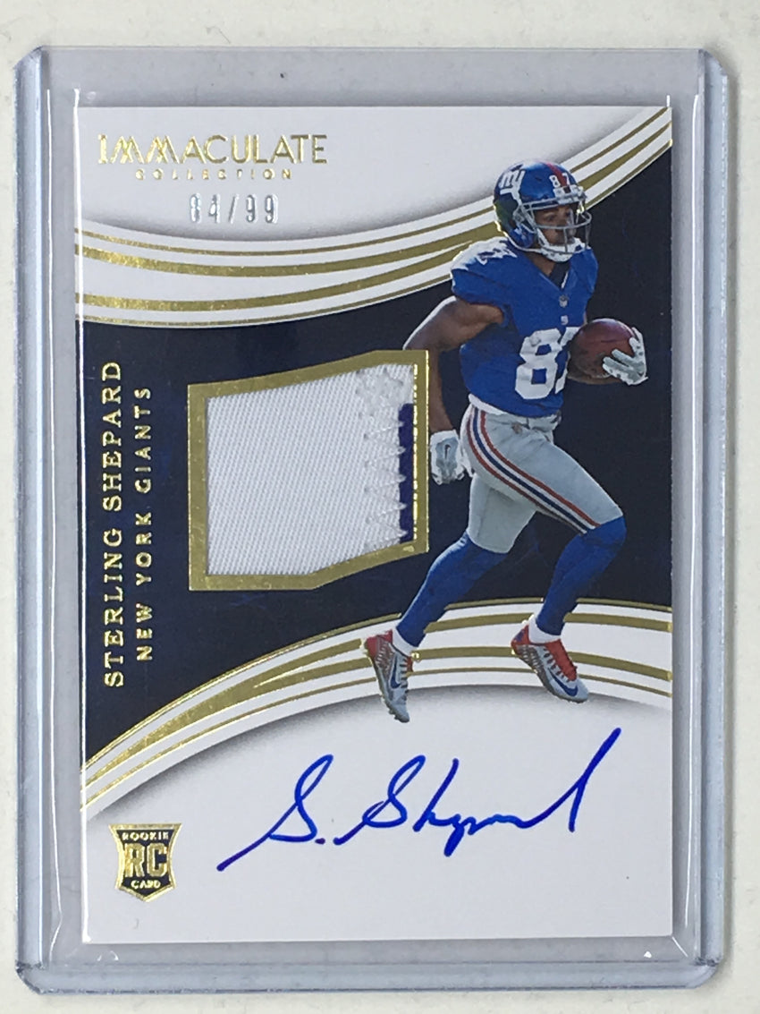 2016 Immaculate STERLING SHEPARD Patch RC Auto 4/99-Cherry Collectables