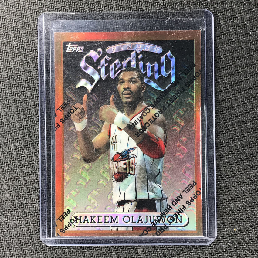 1996 Finest HAKEEM OLAJUWON Sterling Refractor #63-Cherry Collectables