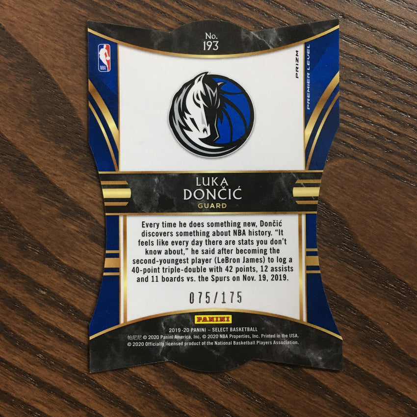 2019-20 Select LUKA DONCIC Red Prizm /175 Die Cut #193-Cherry Collectables
