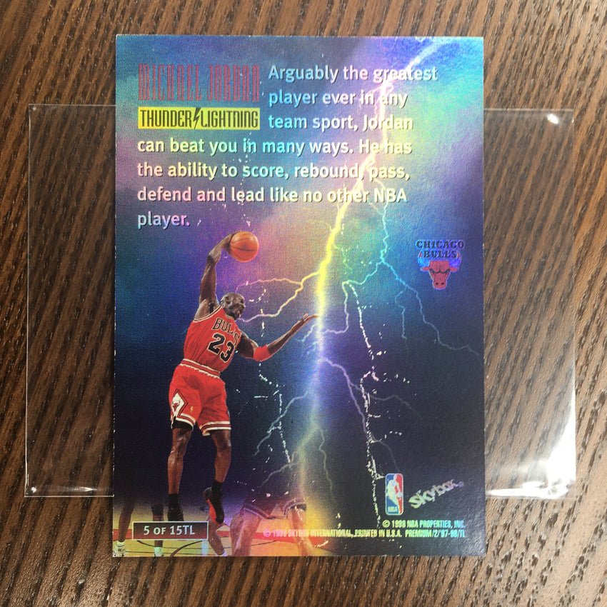 1997-98 Skybox Premium MICHAEL JORDAN Thunder Lightning Refractor #5