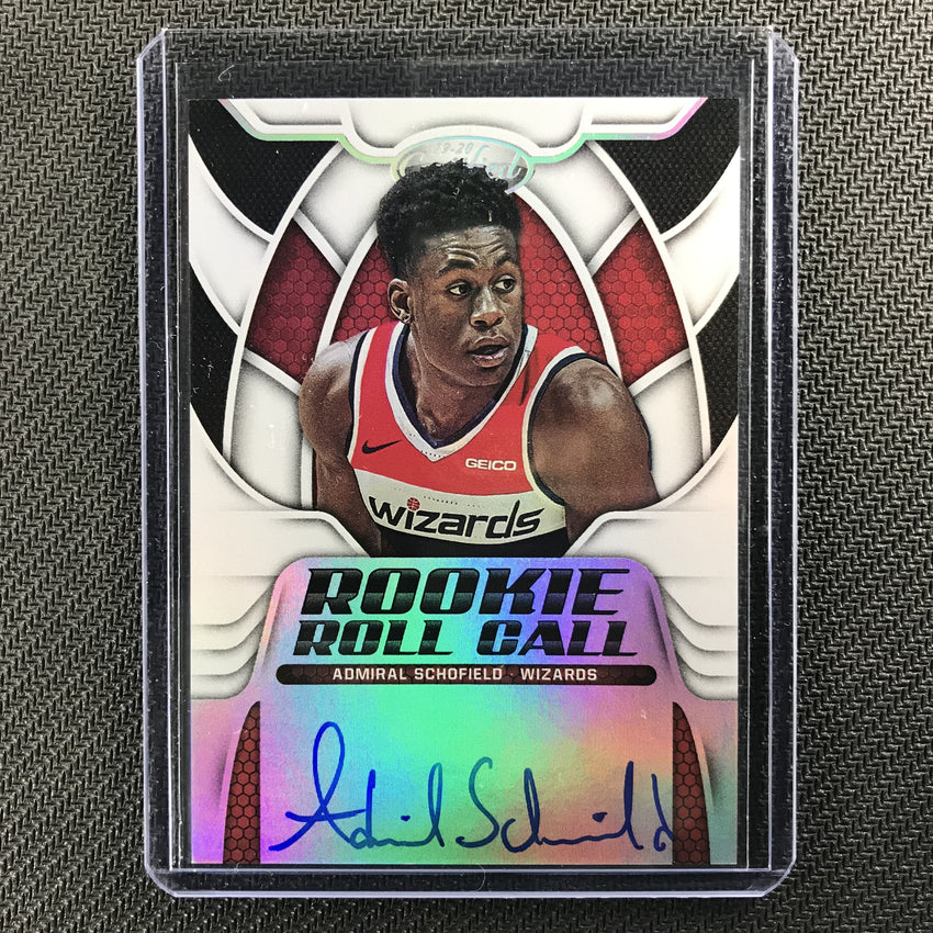 2019-20 Certified ADMIRAL SCHOFIELD Rookie Roll Call Auto #AS 2-Cherry Collectables