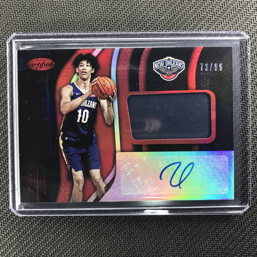 2019-20 Certified JAXSON HAYES Rookie Patch Auto Red 73/99-Cherry Collectables