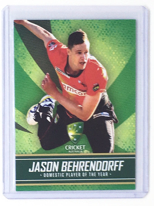 15-16 Tap N Play Cricket JASON BEHRENDORFF Domestic Player of the Year MW-06-Cherry Collectables