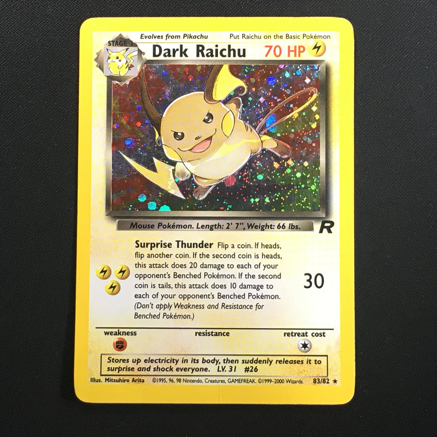 Dark Raichu - 7/110 - Secret Holo Rare Team Rocket Unlimited