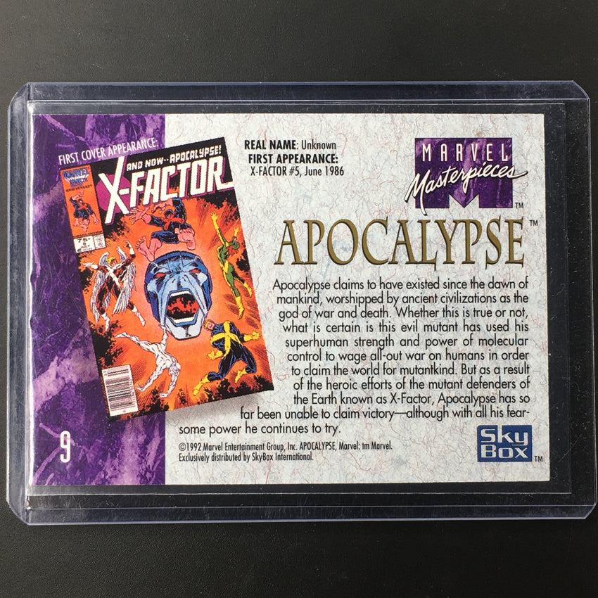 1992 Skybox Marvel Masterpieces APOCALYPSE #9-Cherry Collectables