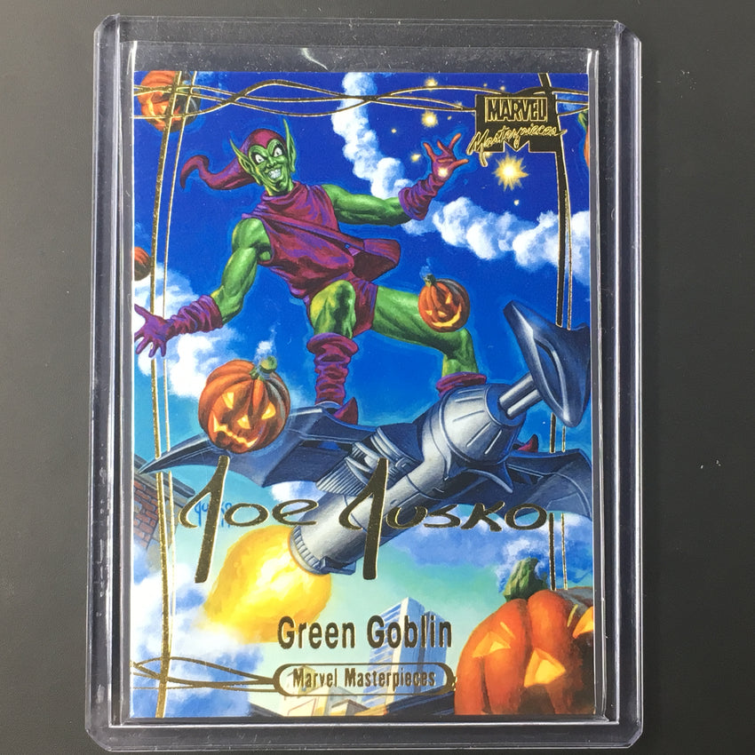 2016 Marvel Masterpieces GREEN GOBLIN #77 Level 3 Gold Signature-Cherry Collectables