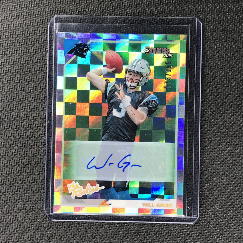 2019 Donruss WILL GRIER The Rookies Rookie Auto 173/199-Cherry Collectables