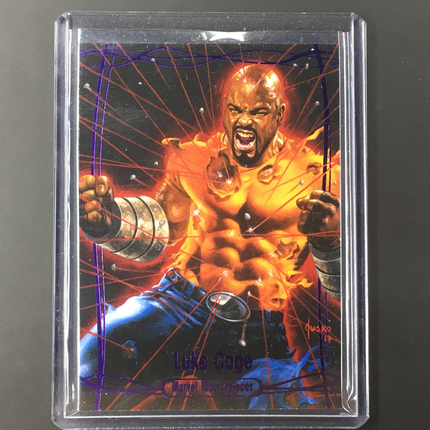 2016 Marvel Masterpieces LUKE CAGE #26 Level 1 Purple /199-Cherry Collectables