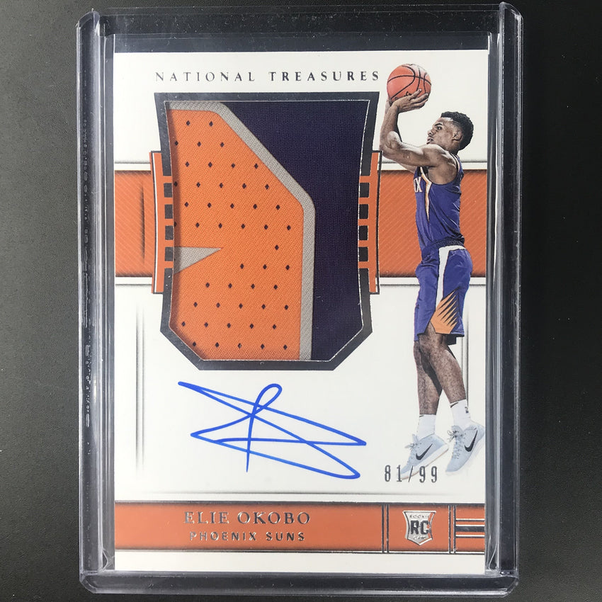 2018-19 National Treasures ELIE OKOBO Rookie Patch Auto 81/99-Cherry Collectables