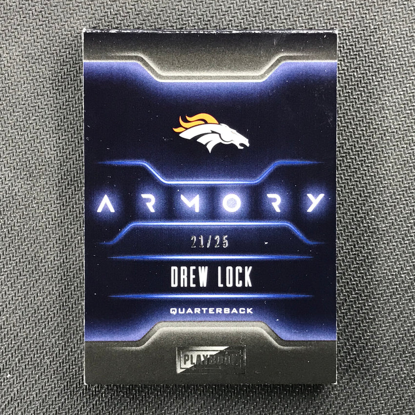 2019 Playbook DREW LOCK Armory Rookie 6 Patch Booklet 21/25-Cherry Collectables