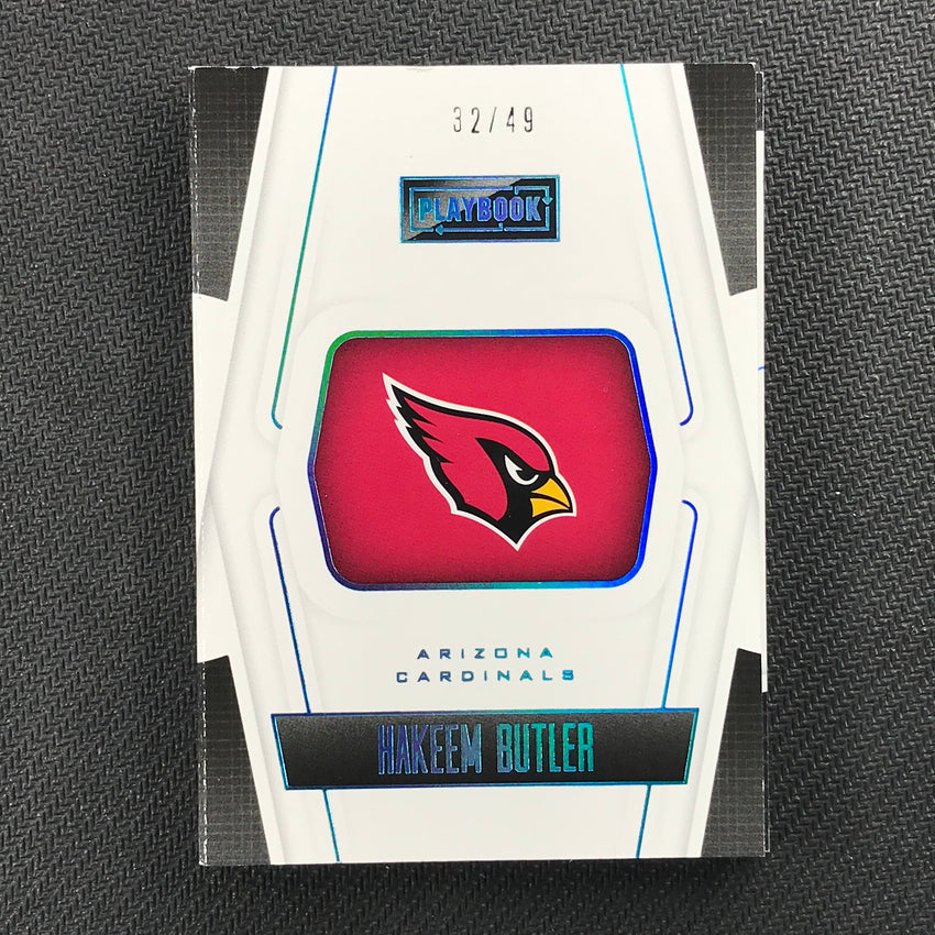 2019 Playbook HAKEEM BUTLER Rookie Patch Auto Booklet 32/49-Cherry Collectables