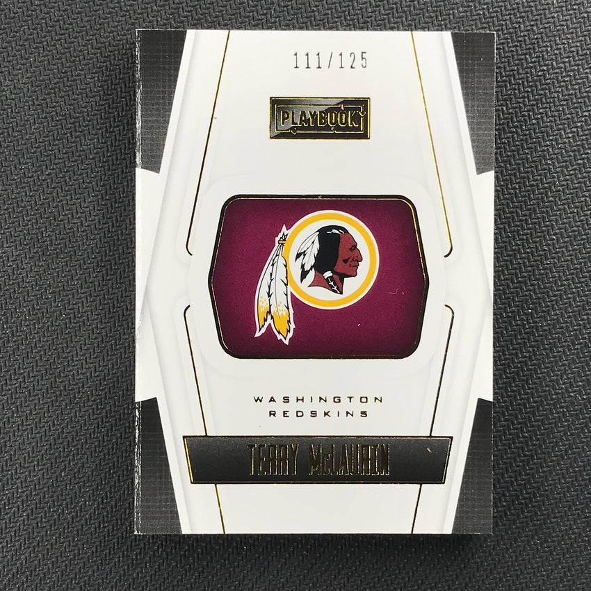2019 Playbook TERRY MCLAURIN Rookie Jersey Auto Booklet 111/125-Cherry Collectables