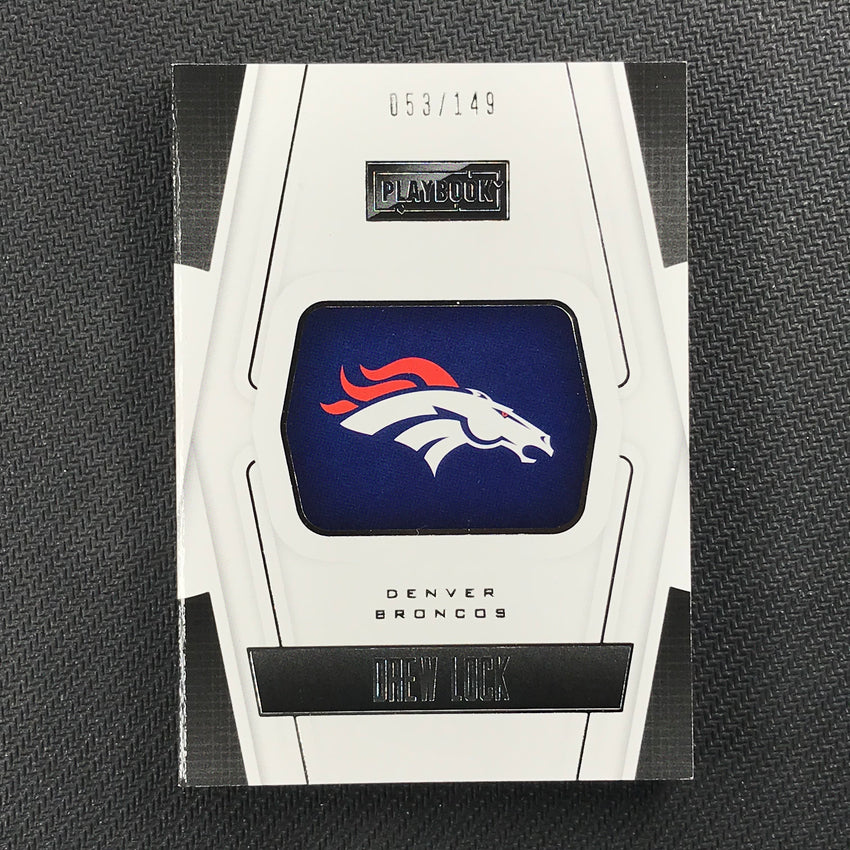 2019 Playbook DREW LOCK Rookie Jersey Auto Booklet 53/149-Cherry Collectables