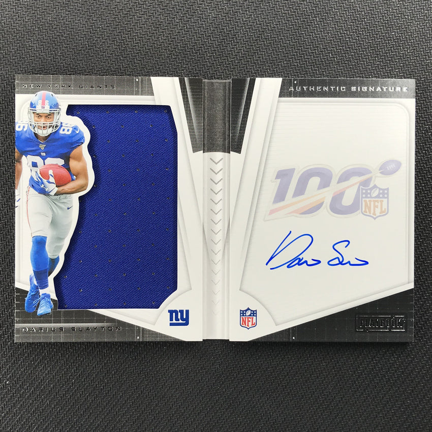2019 Playbook DARIUS SLAYTON Rookie Jersey Auto Booklet 54/249-Cherry Collectables