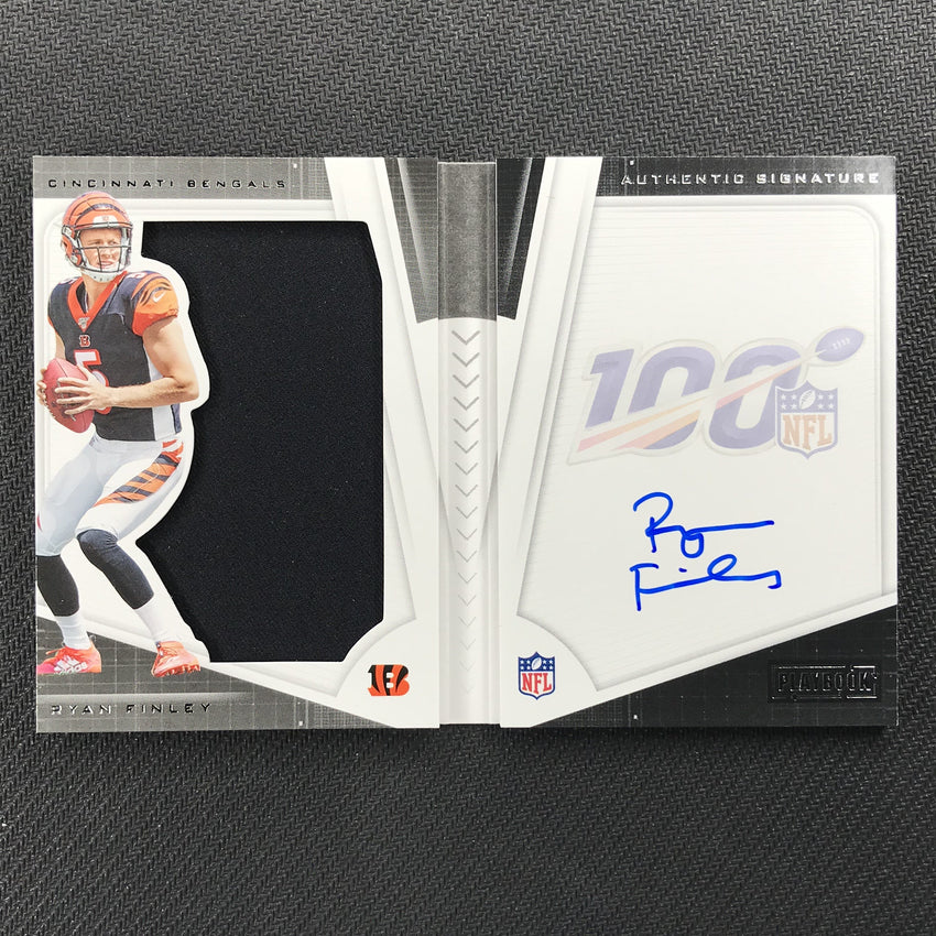 2019 Playbook RYAN FINLEY Rookie Jersey Auto Booklet 45/199-Cherry Collectables