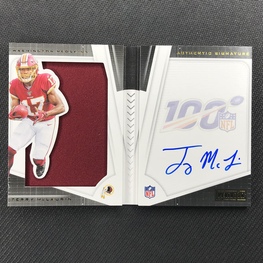 2019 Playbook TERRY MCLAURIN Rookie Jersey Auto Booklet 111/125-Cherry Collectables
