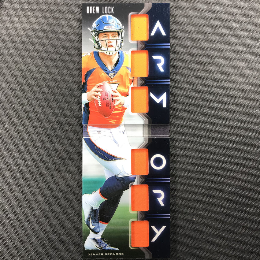 2019 Playbook DREW LOCK Armory Rookie 6 Patch Booklet 21/25-Cherry Collectables