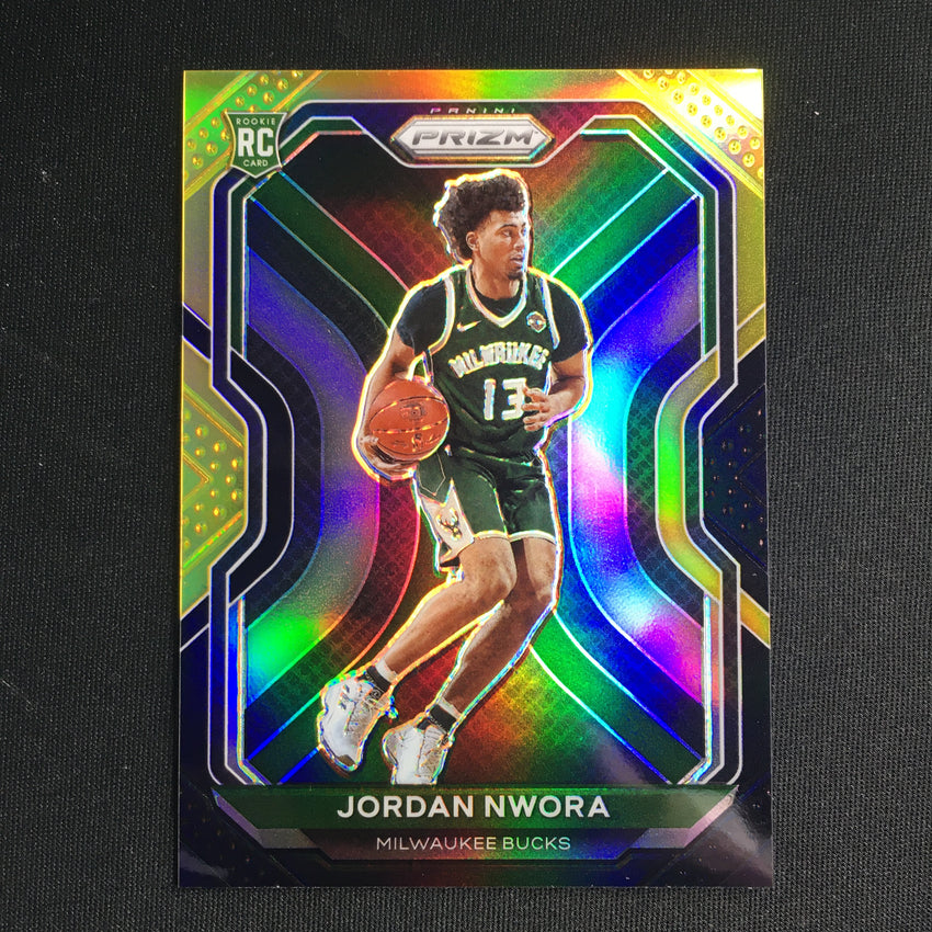 2020-21 Prizm JORDAN NWORA Rookie Black Gold 4/5 #273