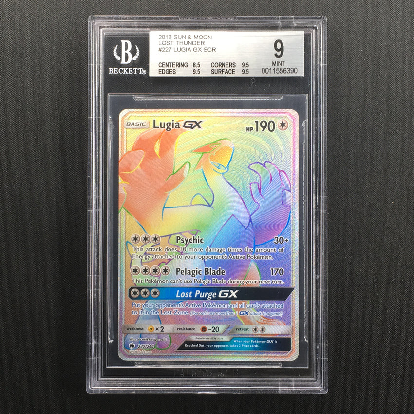 BGS 9 Mint Lugia - 227/214 - Hyper Rare Lost Thunder 390
