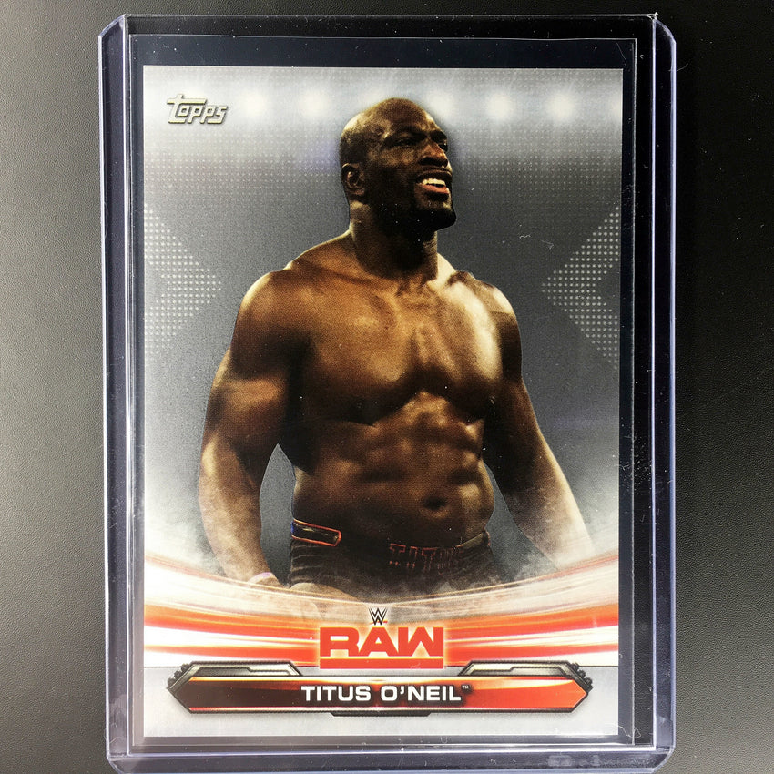 2019 Topps WWE Raw TITUS O'NEIL Silver 8/25-Cherry Collectables