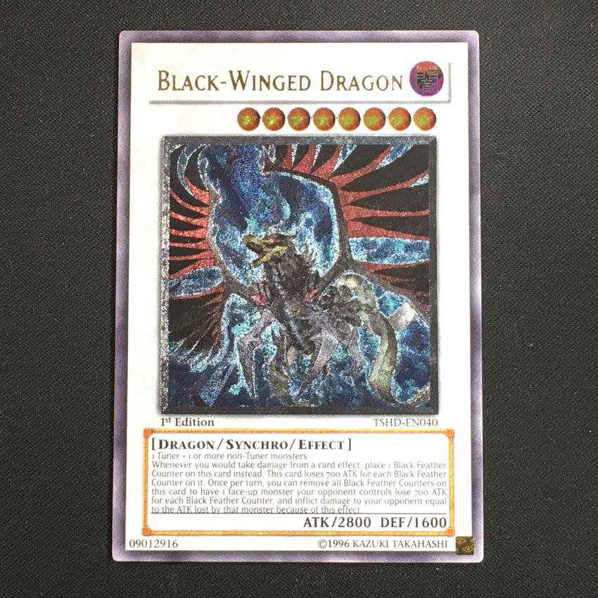 Ultimate Rare - Black-winged Dragon - Tshd-en040 1st Edition