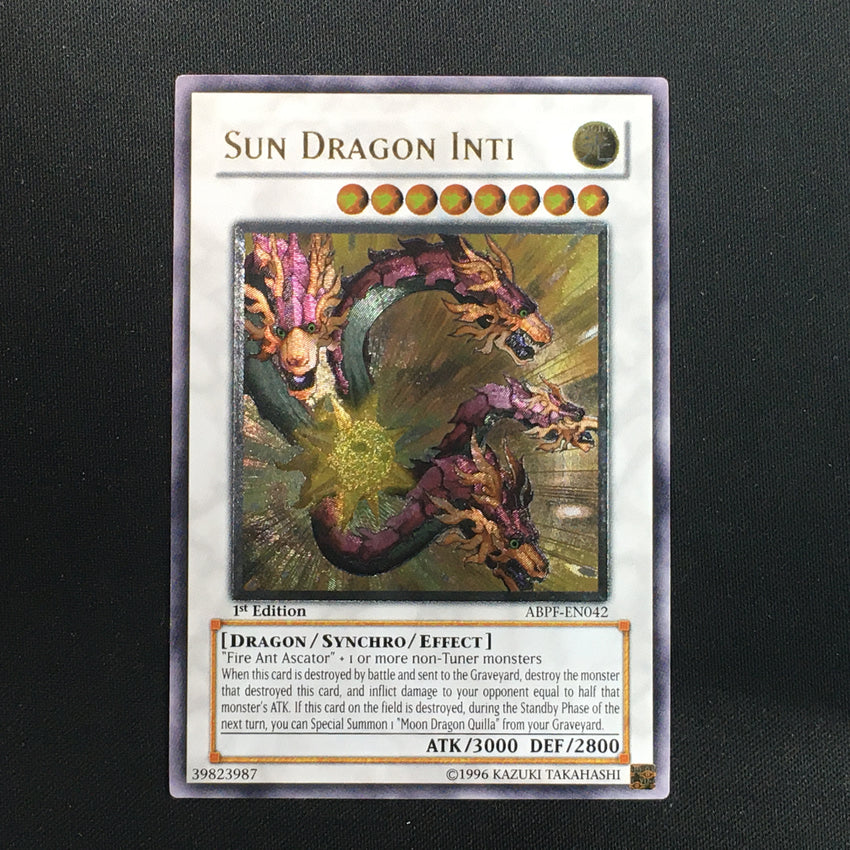 Ultimate Rare Sun Dragon Inti - Abpf-en042 - 1st Edition
