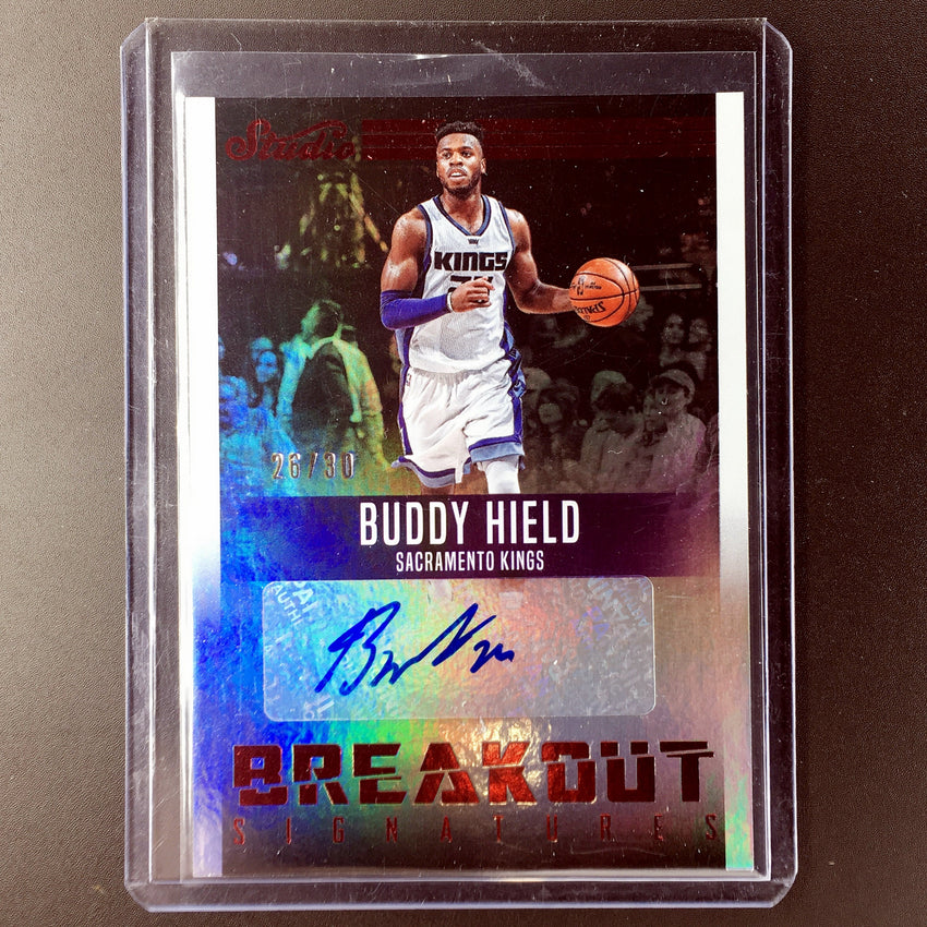 2016-17 Studio BUDDY HIELD Breakout Signatures Rookie Red 26/30-Cherry Collectables