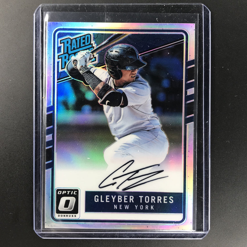 2017 Donruss Optic GLEYBER TORRES Rated Rookie Auto Silver 89/125-Cherry Collectables