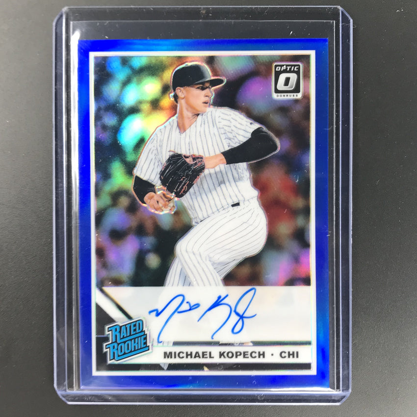 2019 Donruss Optic MICHAEL KOPECH Rated Rookie Auto Blue 30/75-Cherry Collectables