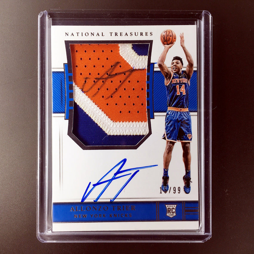 2018-19 National Treasures ALLONZO TRIER Rookie Patch Auto RPA 15/99-Cherry Collectables